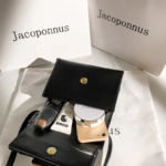 Jacoponnus® Γυναικεία Τσάντα ώμου / χειρός 1,6LT 2432 (Black Gold rectangular square) - Image 4
