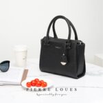 Pierre Loues® Γυναικεία Τσάντα Χειρός / Χιαστί 4,1LT 615-14-A86 Μαύρη - Image 12