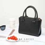 Pierre Loues® Γυναικεία Τσάντα Χειρός / Χιαστί 4,1LT 615-14-A86 Μαύρη - Image 11