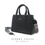 Pierre Loues® Γυναικεία Τσάντα Χιαστί 782-21-Α10 Μαύρη - Image 6