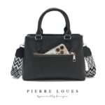 Pierre Loues® Γυναικεία Τσάντα Χιαστί 782-21-Α10 Μαύρη - Image 8