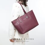Pierre Loues® Γυναικεία Τσάντα Shopper χειρός 15,0LT 914-105 μπορντό - Image 12