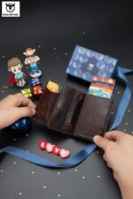 Bull Captain® Δερμάτινο πορτοφόλι Καρτοθήκη KB464 Καφέ - Image 4