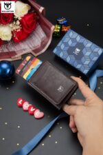 Bull Captain® Δερμάτινο πορτοφόλι Καρτοθήκη KB464 Καφέ - Image 11