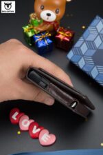 Bull Captain® Δερμάτινο πορτοφόλι Καρτοθήκη KB464 Καφέ - Image 5