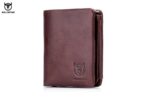 Bull Captain® Δερμάτινο πορτοφόλι QB-02 Καφέ