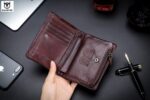 Bull Captain® Δερμάτινο πορτοφόλι QB-03 Καφέ - Image 10
