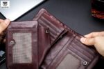 Bull Captain® Δερμάτινο πορτοφόλι QB-03 Καφέ - Image 9