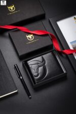 Bull Captain® Δερμάτινο πορτοφόλι QB0203-H Μαύρο - Image 8