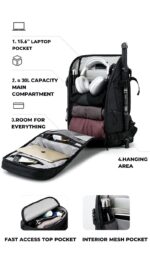 Bange® Σακίδιο πλάτης Πολλαπλών χρήσεων Outdoor 30LT 15,6'' FW226 Μαύρο - Image 2