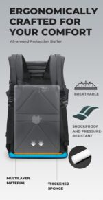 Bange® Σακίδιο πλάτης Πολλαπλών χρήσεων Outdoor 30LT 15,6'' FW226 Μαύρο - Image 4