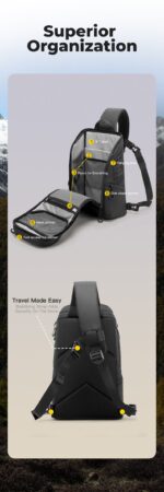 Bange® Τσαντάκι ώμου χιαστί στήθους 12,0LT FW227 Μαύρο - Image 8