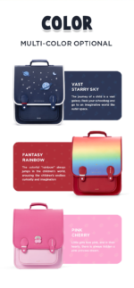 Zoyzoii® Σακίδιο Πλάτης Large 15,4LT B33 Retro Pink Cherry - Image 5