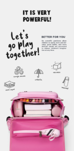 Zoyzoii® Σακίδιο Πλάτης Large 15,4LT B33 Retro Pink Cherry - Image 6