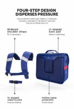 Zoyzoii® Υπερσύγχρονο Σακίδιο Πλάτης Open Campus 15,5LT B59-B Blue - Image 17