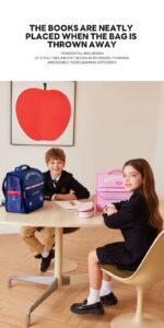 Zoyzoii® Υπερσύγχρονο Σακίδιο Πλάτης Open Campus 15,5LT B59-B Light Pink - Image 13