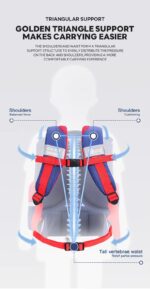 Zoyzoii® Υπερσύγχρονο Σακίδιο Πλάτης Open Campus 14,0LT B59 Μπλέ - Image 17