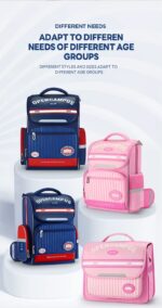 Zoyzoii® Υπερσύγχρονο Σακίδιο Πλάτης Open Campus 15,5LT B59-B Light Pink - Image 16