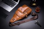 Bull Captain® Τσάντα Ωμου Χιαστί Στήθους 4,9LT XB 121 Καφέ Ανοικτό - Image 9