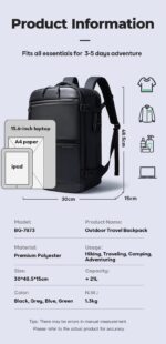 Bange® Σακίδιο πλάτης 35LT Laptop 15,6” 7873 Μαύρο - Image 8