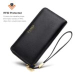 Foxer® Γυναικείο Δερμάτινο Πορτοφόλι 0,5LT 256001F Μαύρο - Image 9