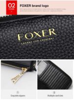 Foxer® Γυναικείο Δερμάτινο Πορτοφόλι 0,5LT 256001F Μαύρο - Image 14