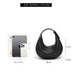 Foxer® Τσάντα ώμου χιαστί Tote 4,3LT 901155F Μαύρη - Image 4