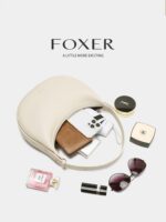 Foxer® Τσάντα ώμου χιαστί Tote 4,3LT 901155F Κρεμ - Image 3