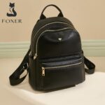 Foxer® Δερμάτινο Σακίδιο πλάτης 13LT 9111059F Μαύρο - Image 6