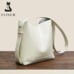 Foxer® Τσάντα Δερμάτινη ώμου 9,3LT 9136015F Λευκή - Image 2