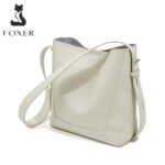 Foxer® Τσάντα Δερμάτινη ώμου 9,3LT 9136015F Λευκή - Image 3