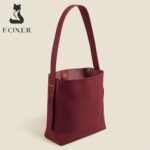 Foxer® Τσάντα Δερμάτινη ώμου 9,3LT 9136015F Μπορντό - Image 6
