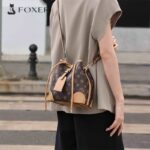 Foxer® Τσάντα Πουγκί Δερμάτινη / Οικολογική ώμου 4,6LT 9140152F Καφέ - Image 2