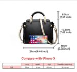 Foxer® Τσάντα Δερμάτινη χειρός / ώμου 4,7LT 928019F Μαύρη - Image 4