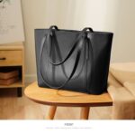 Foxer® Τσάντα Δερμάτινη Shopper ώμου 12,5LT 958V422F Μαύρη - Image 9